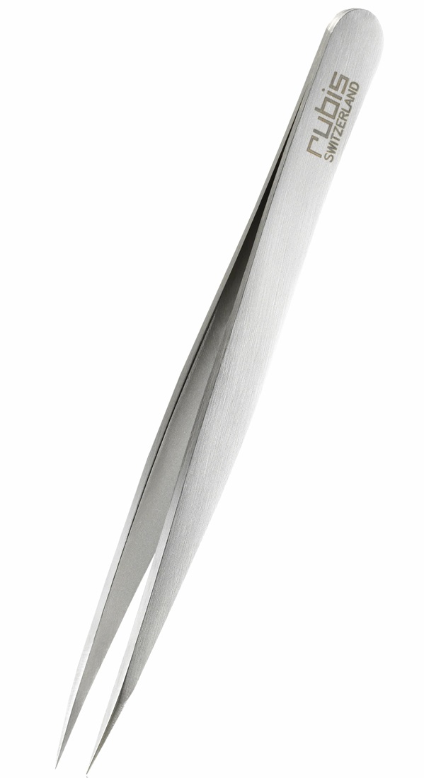 Rubis Swiss Made Point Tweezer Stainless Steel 1K002-9.5