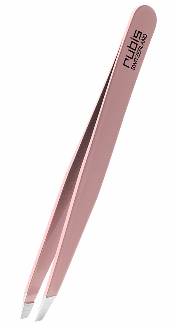 Rubis Swiss Made Slant Tweezer Pink 1K108