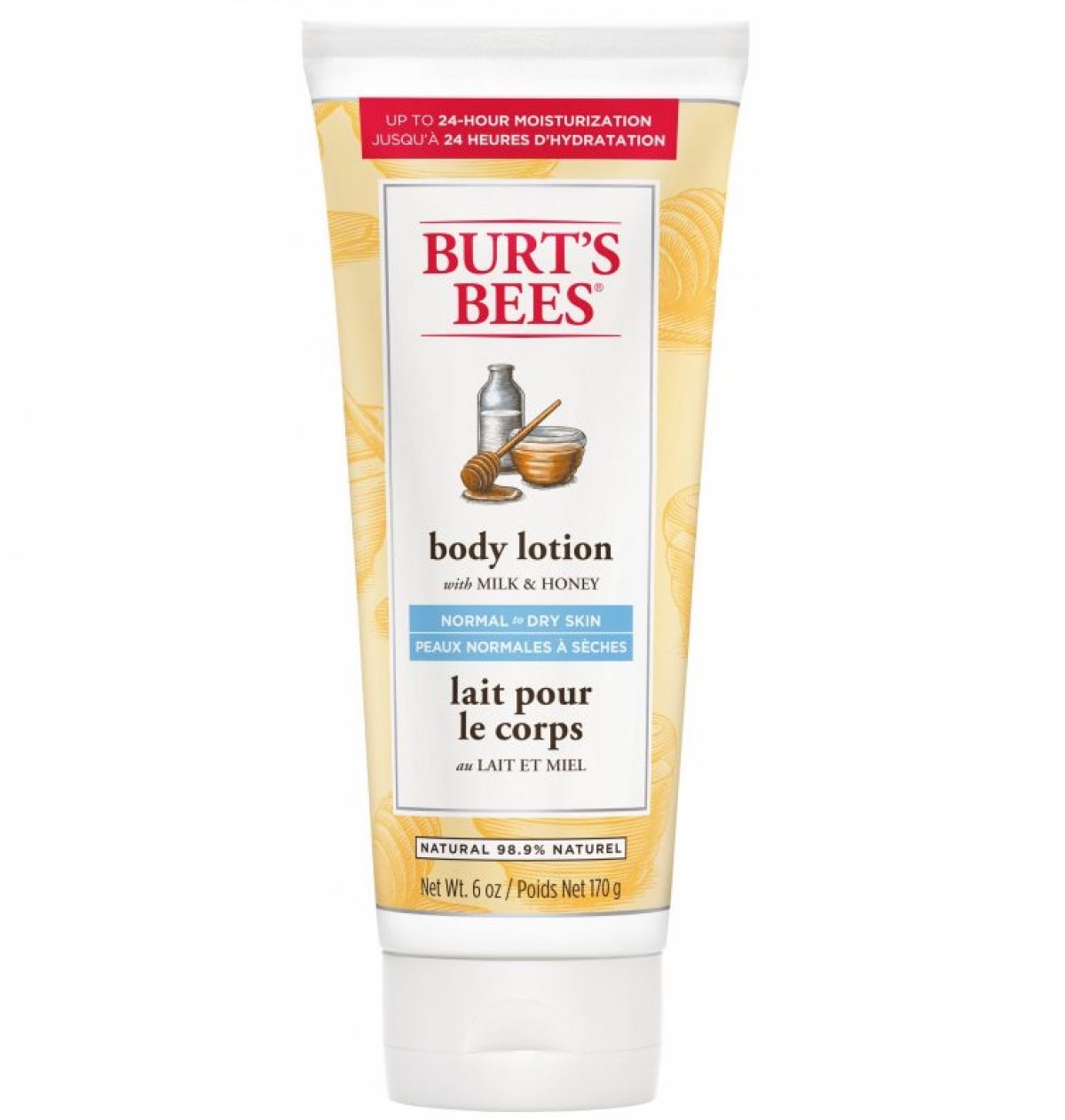 Burt's Bees BODY LOTION with MILK and HONEY 170g (Normal To Dry Skin