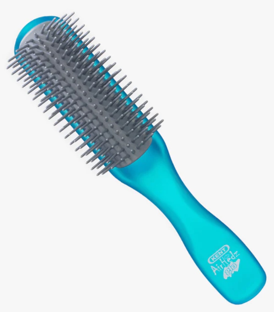 Kent AirHedz Glo Half Round Detangling Hair Brush in BLUE AHGLO01