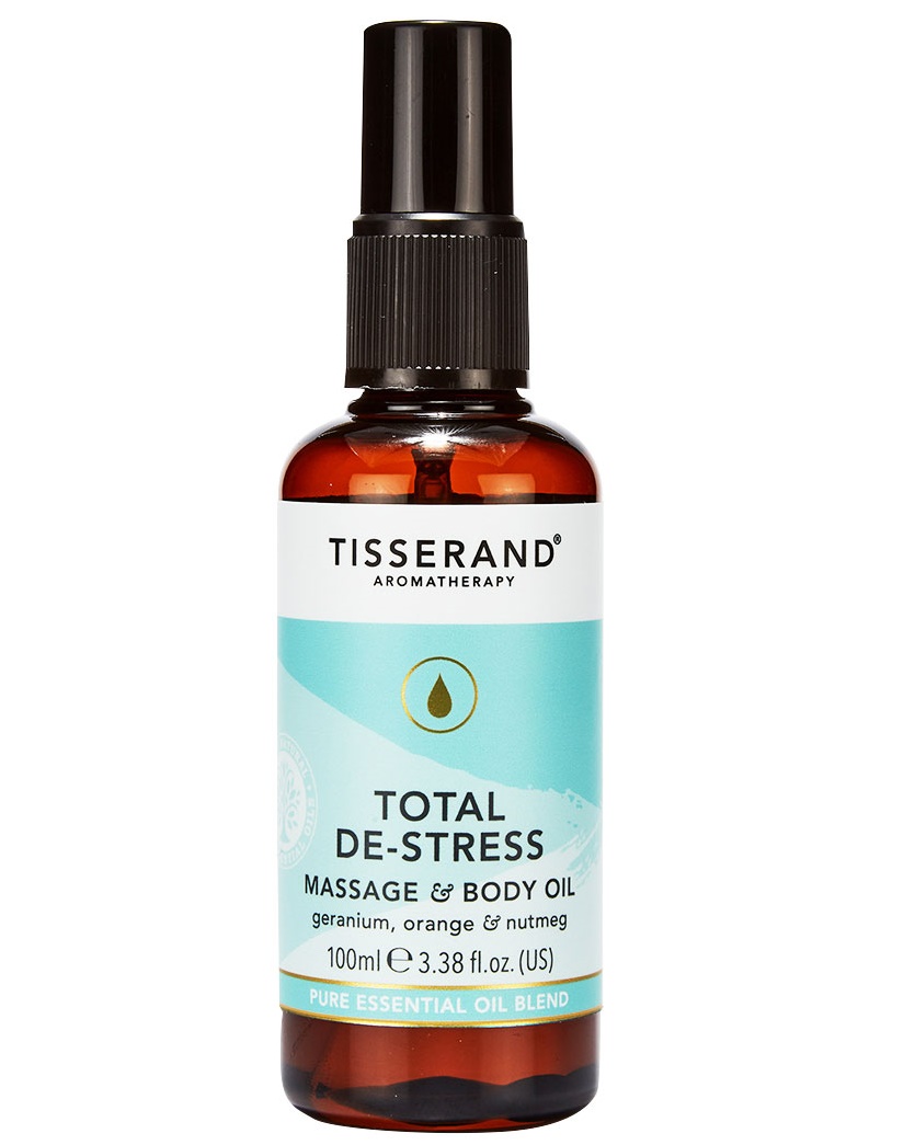 Tisserand TOTAL DESTRESS Aromatherapy Essential Oils BODY OIL Orange
