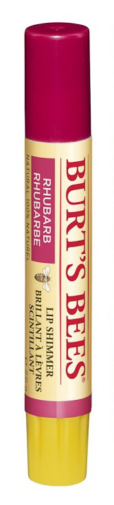 Burt\'s Bees LIP SHIMMER Deep Pink Balm Lipbalm 100% Natural 2.6g RHUBARB
