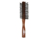 Kent Small DANTA WOOD Ladies Half RADIAL BRUSH Pure Black Bristle Hairbrush DA3