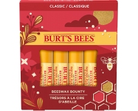 Burt's Bees BEESWAX BOUNTY 4 x Lip Balm Set- Classic Collection (RED)
