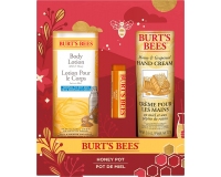 Burt's Bees HONEY POT Lip, Hand and Body Gift Set