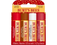 Burt's Bees FESTIVE FIX Lip Balm Set - Shortbread/Cranberry/Caramel/Peppermint