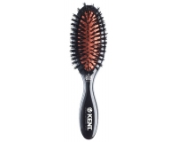 Kent Small Black Natural Bristle Cushion HAIR BRUSH Midnight Ruby Hairbrush CSFS