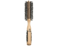 Kent Natural Shine SMALL Radial Bristle Hair Brush Round Wooden/Beech Wood Hairbrush PF04