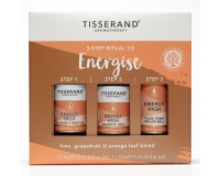Tisserand 3 Step Ritual To ENERGISE Massage Oil/Room Mist/Pulse Point Gift Set
