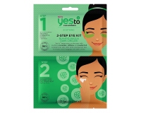 Yes To Cucumbers 2 STEP Bags/Dark Circle EYE KIT Mask & Treatment: Single Use