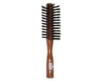Kent Small DANTA WOOD Ladies Half RADIAL BRUSH Pure Black Bristle Hairbrush DA3