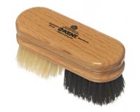 Kent Black & White Pure Bristle Duo SHOE SHINE Wooden Applicator Polish BRUSH